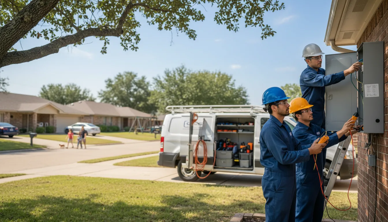 Certified electrician providing emergency electrical services in Somers, IA